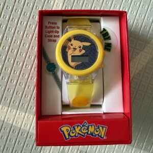 NWT! Pokemon Pikachu Digital Kids Watch Clock
